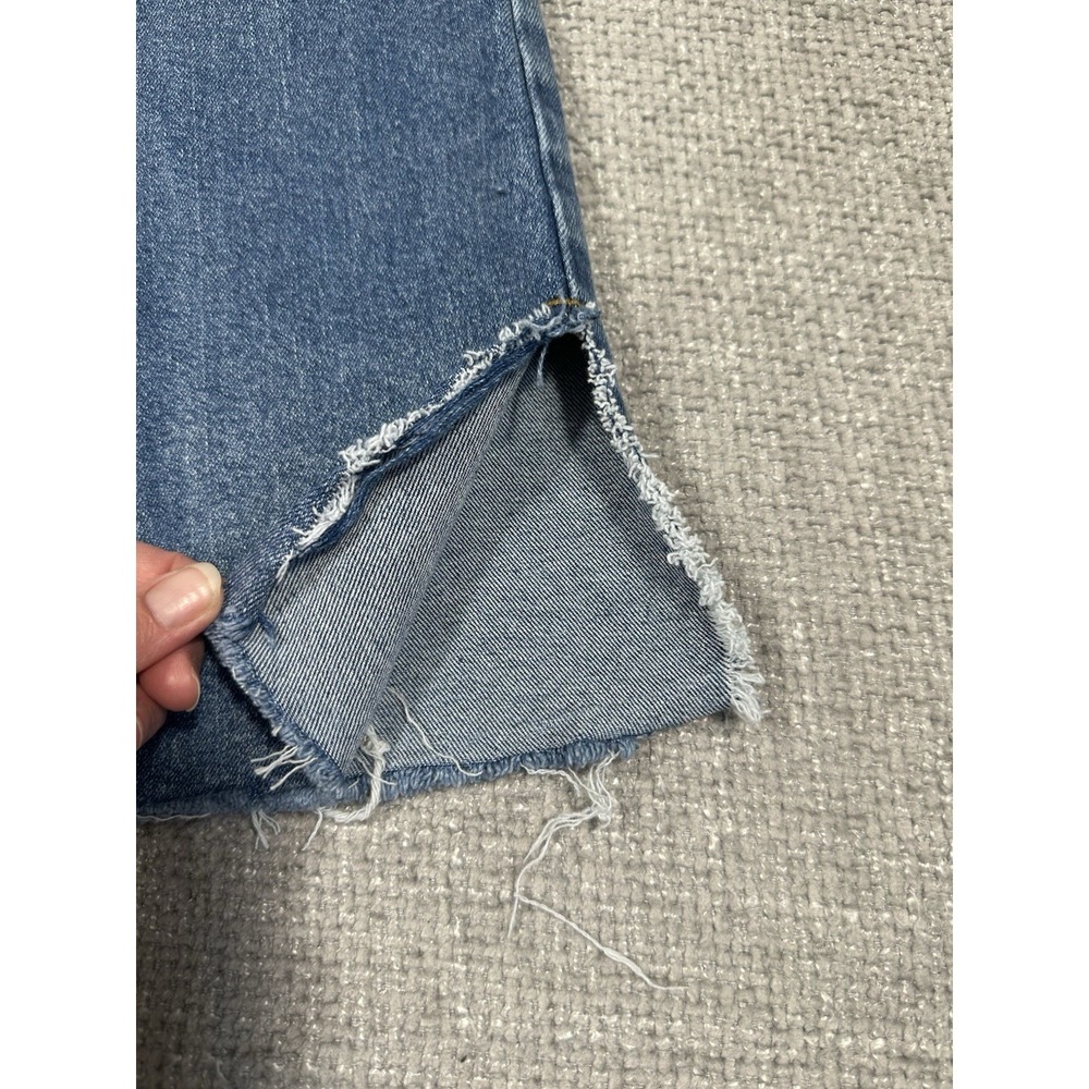 Pacsun Jeans Womens 25 28x32 Blue Low Rise Boot Stretch Frayed Hem Festival - Picture 8 of 12